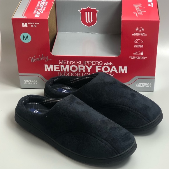 wembley memory foam slippers